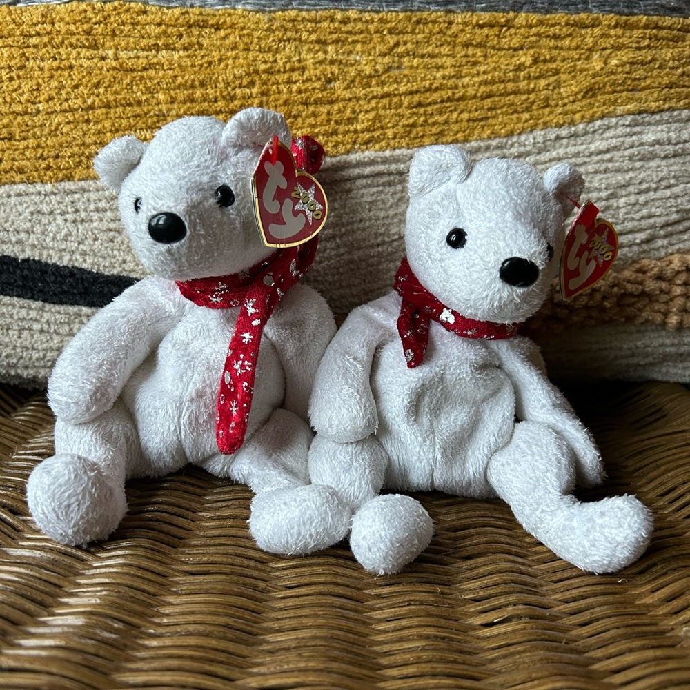 2/$30⚡️- TOY | Ty Beanie Baby 2000 Holiday Teddy bear set of 2